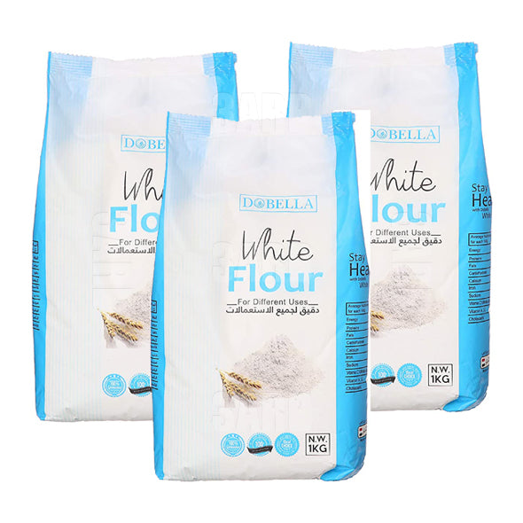 Dobella Multi Purpose Flour 1kg - Pack of 3