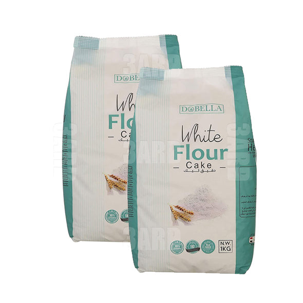 Dobella Cake White Flour 1kg - Pack of 2