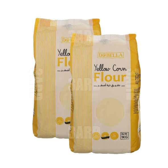 Dobella Yellow Corn Flour 1kg - Pack of 2