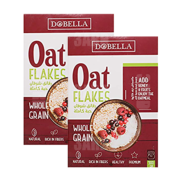 Dobella Oat Flakes Whole Grain 500g - Pack of 2