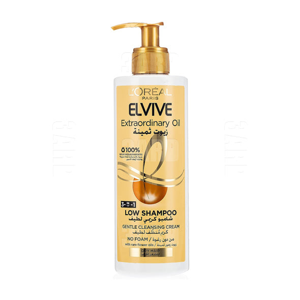 Loreal Elvive Low Shampoo Extraordinary Oil Gold 400 ml - Pack of 1