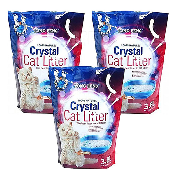Crystal Cat Litter 3.8L - Pack of 3
