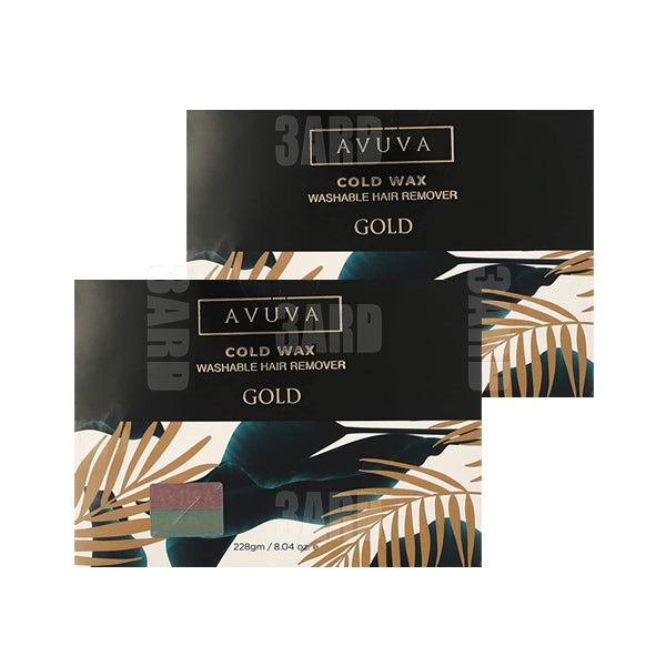 Avuva Cold Wax Hair Remover Gold 228g - Pack of 2