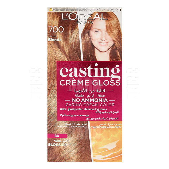Loreal Paris Casting Creme Haircolor Ammonia Free 700 Blonde - Pack of 1