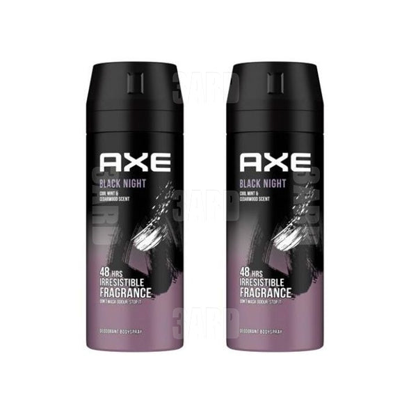 Axe Spray for Men Black Night 150ml - Pack of 2