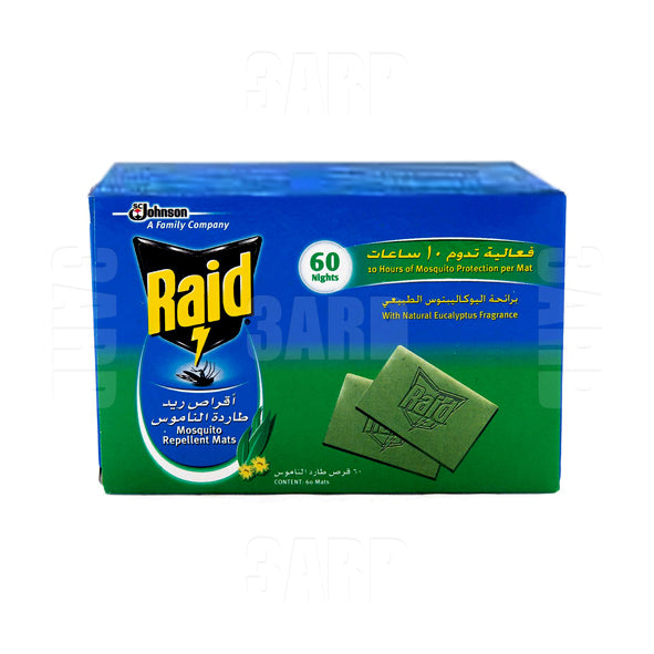 Raid Mosquito Repellent Mats 60 Tablets - Pack of 1