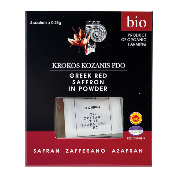 Bio Greek Saffron In Powder & Filaments 1g - pack of 1