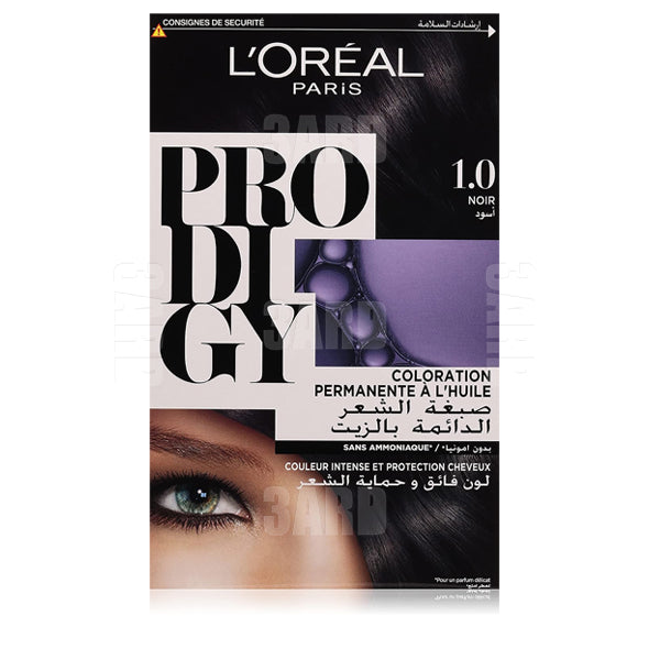 Loreal Paris Prodigy Oil Creme Haircolor Ammonia Free 1 Black - Pack of 1
