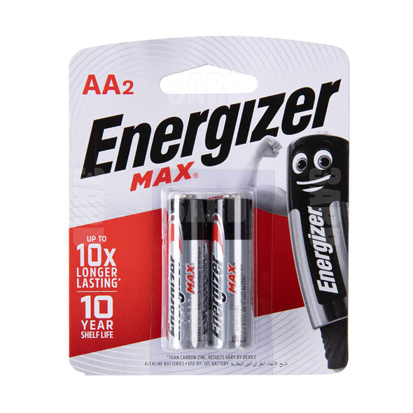 Energizer Type AA Max Alkaline Batteries 2 pcs - Pack of 1