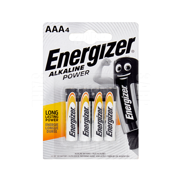 Energizer Type AAA Alkaline Batteries 4 pcs - Pack of 1