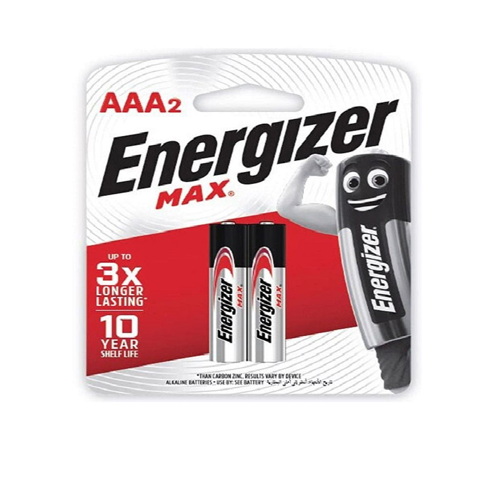 Energizer Type AAA Alkaline Batteries 2 pcs - Pack of 1