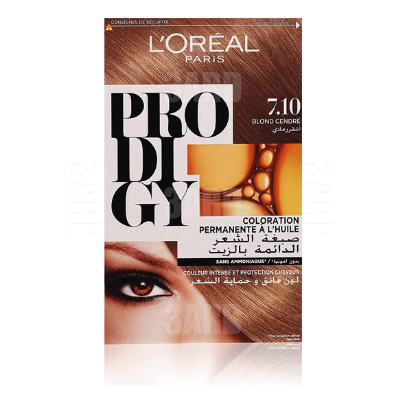 Loreal Paris Prodigy Oil Creme Haircolor Ammonia Free 7.1 Silver Ash Blonde - Pack of 1