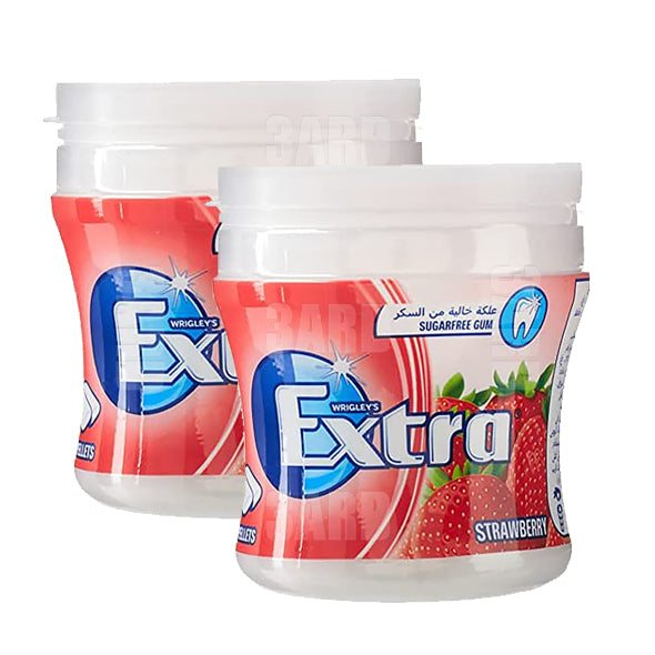 Extra Strawberry Gum 60 Pcs 84g - Pack of 2