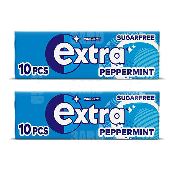 Extra Pappermint Gum Sugar Free 10 pcs - Pack of 2