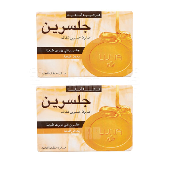 Luna Glycerin Transparent Soap 72g - Pack of 2