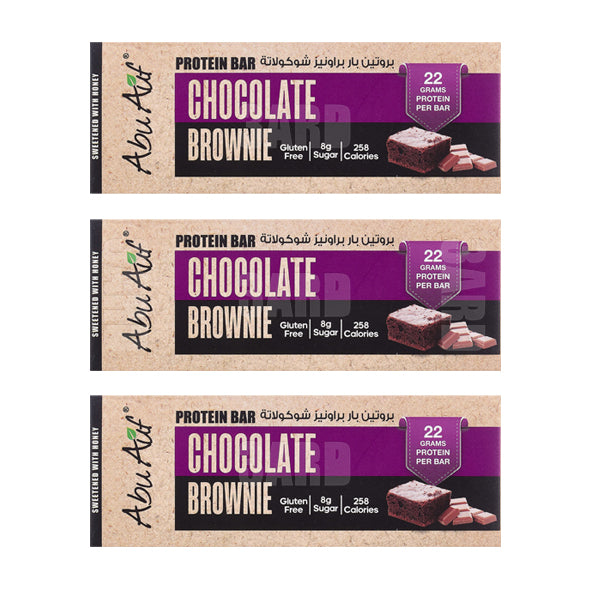 Abu Auf Protein Bar Chocolate Brownie 70g - Pack of 3