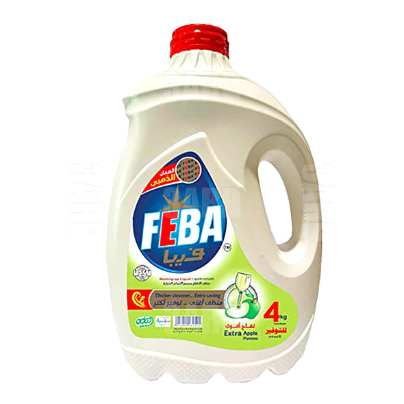 Feba Dish Wash Liquid Apple 4L - Pack of 1