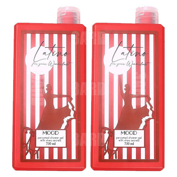 Mood Shower Gel Latino Red 750ml - Pack of 2