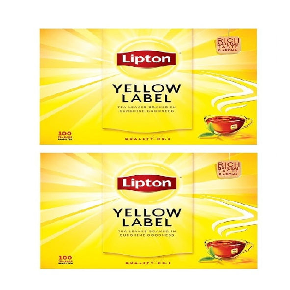Lipton Fine Tea - 100 Bags - Pack of 2