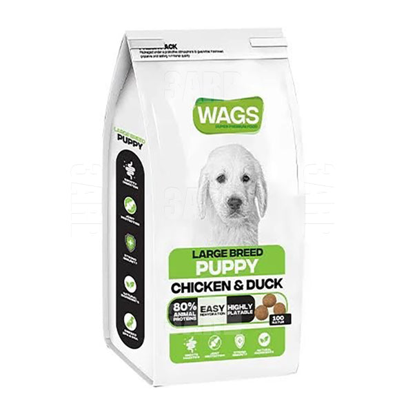Wags Large Breed Puppy Chicken & Duck 18K - Pack of 1