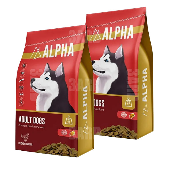 Alpha Dog Dry Food Adult Chicken 10kg - Pack of 2