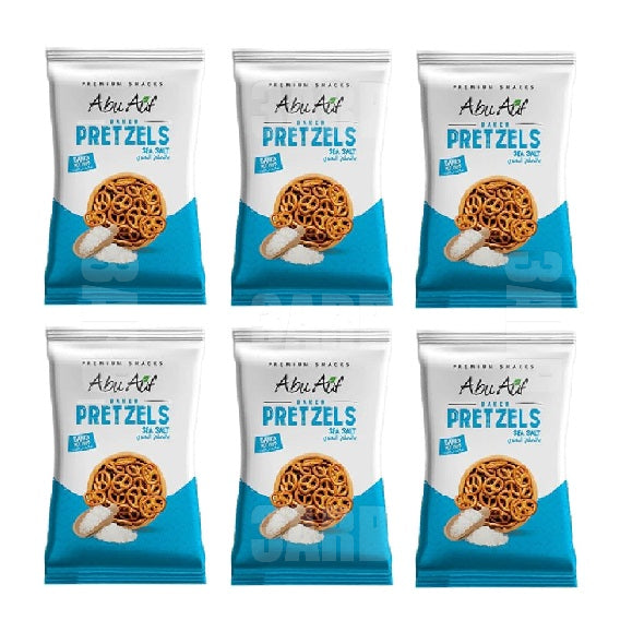 Abu Auf Pretzels Sea Salt 30g - Pack of 6