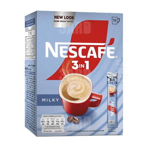 نيسكافية ٣*١ ميلكى علبة ١٢ ظرف - ١٢ عبوة