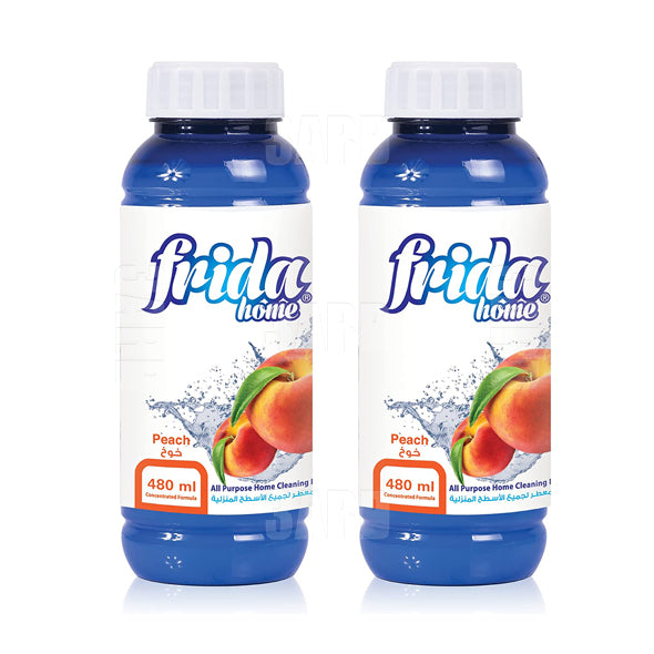 Frida Cleaner & Freshener for All Surfaces Peach 480ml - Pack of 2