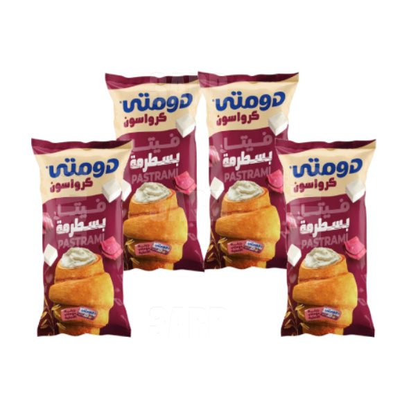 Domty Sandwich Cheese with Pastrami Flavor - Pack of 4