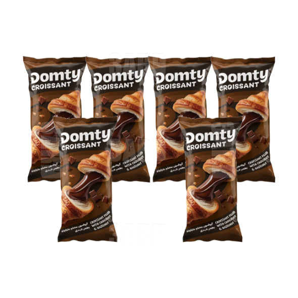 Domty Croissant Chocolate Hazelnut 1pcs - Pack of 6