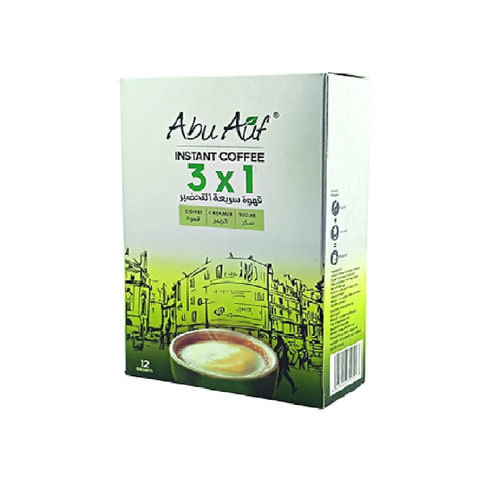 Abu Auf Instant Coffee 3 in 1 Pack of 12 3ard