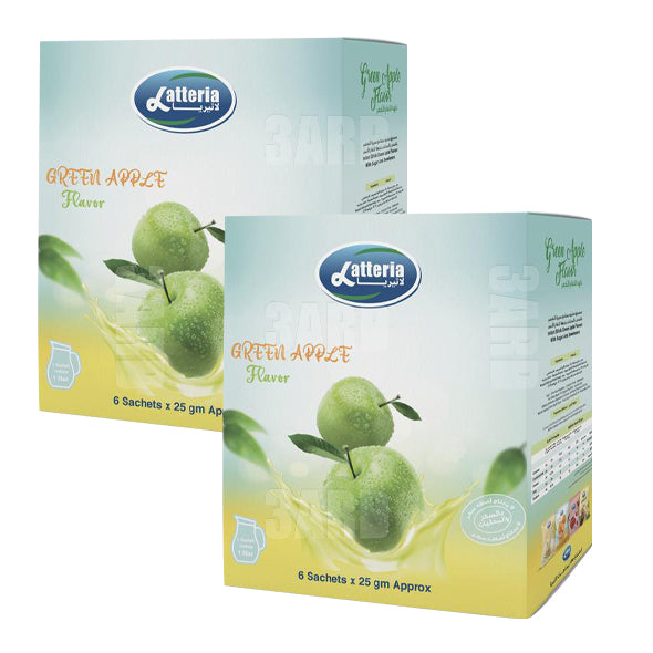 Latteria Green Apple Juice 25g 6 sachets - Pack of 2