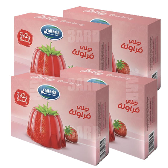 Latteria Jelly Strawberry 70g - Pack of 4