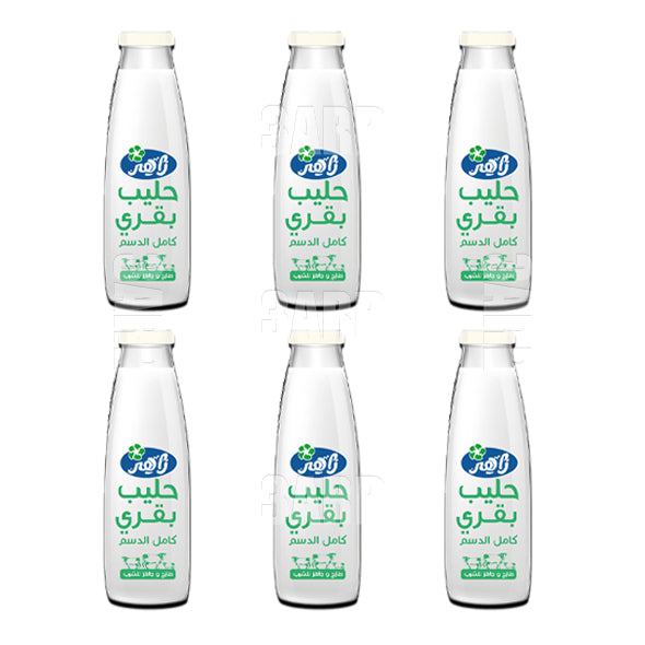 Zaher Milk Full Cream Cow's 1 Liter - Pack of 6