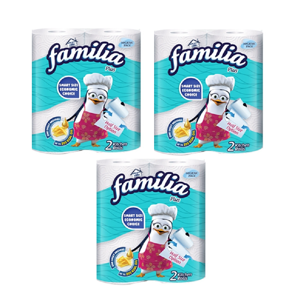 Familia Kitchen Tissues 2 Rolls - Pack of 3