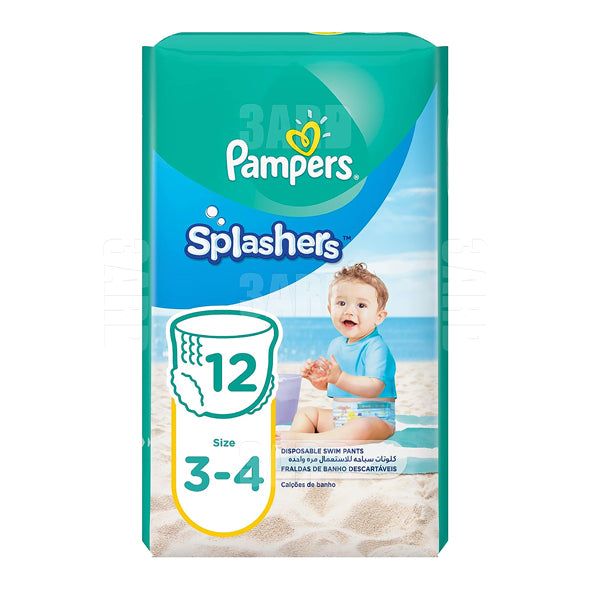 Pampers Splashers Swimming Pants Size 3-4 (6-14)kg 12 pcs - Pack of 1