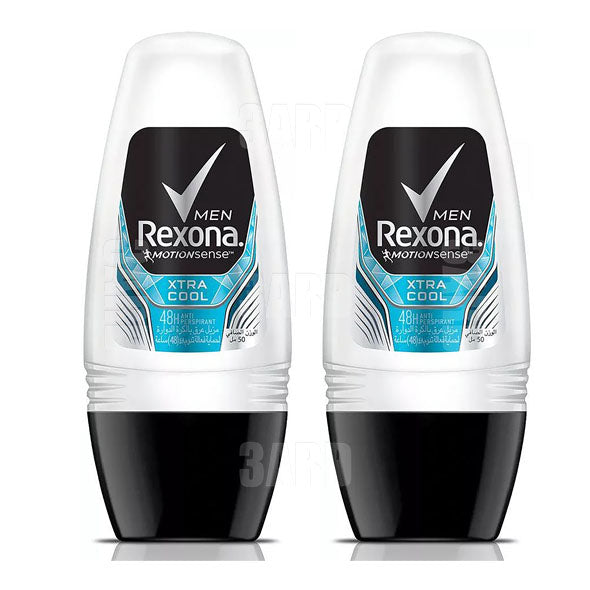 Rexona Men Antiperspirant Deodorant Roll on Xtra Cool 50ml - Pack of 2
