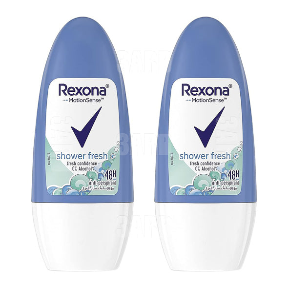 Rexona Women Antiperspirant Deodorant Roll on Shower Fresh 50ml - Pack of 2