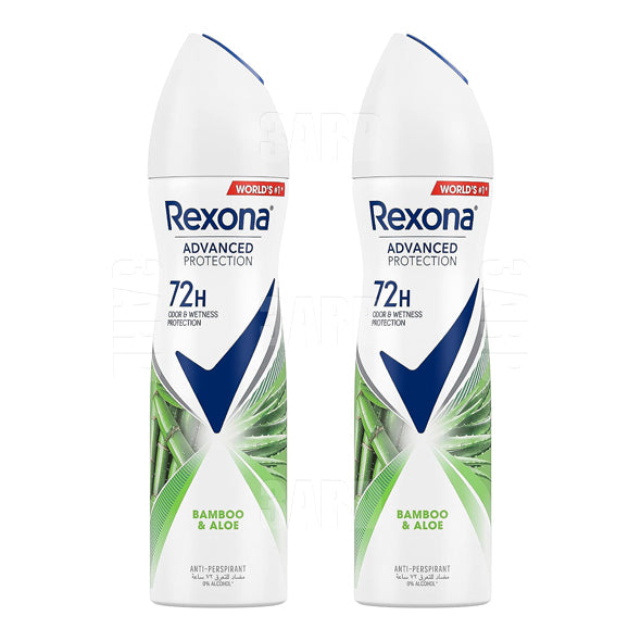 Rexona Women Antiperspirant Deodorant Spray Bamboo 150ml - Pack of 2
