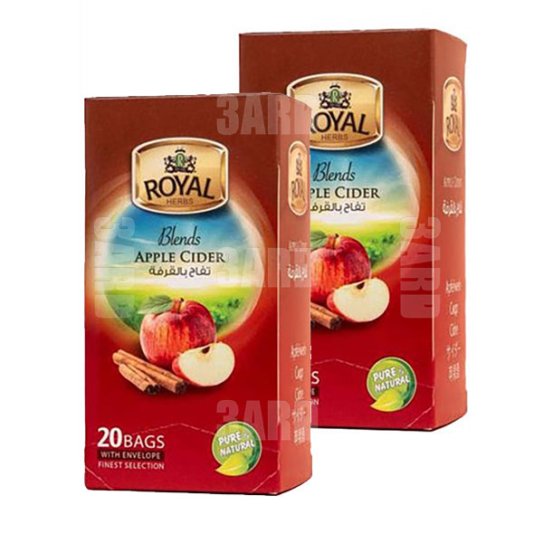 Royal Cinnamon & Apple Herbal Teabags 20 Pcs - Pack of 2