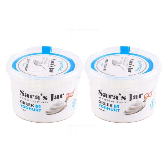 Sara's Jar Natural Greek Yogurt 225g - Pack of 2
