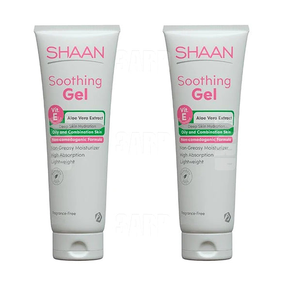 Shaan Soothing Gel for Oily and Combined Skin 60ml - Pack of 2