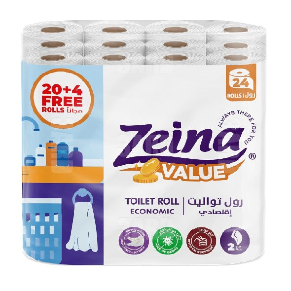 Zeina 24 Toilet Rolls Economy - Pack of 1