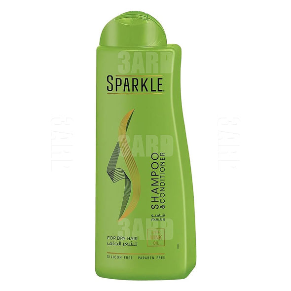 Sparkle Green Shampoo & Conditioner for Dry Hair 600ml - Pack of 1