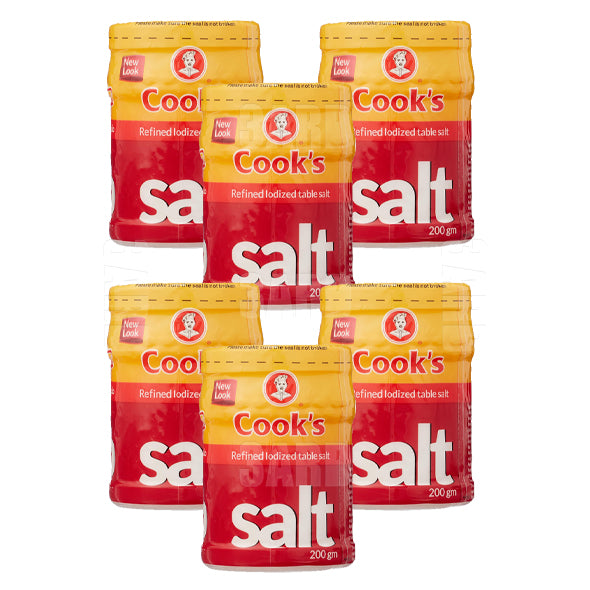 Cook's Table Salt 200gm - Pack of 6