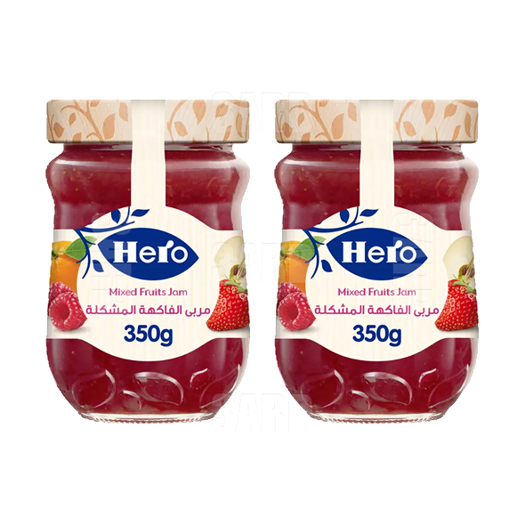 Hero Mixed Fruit Jam 350g - Pack of 2