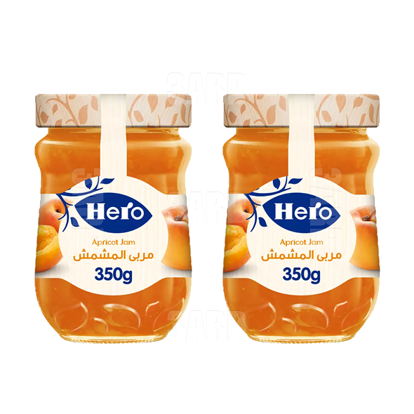 Hero Apricot Jam 350g - Pack of 2