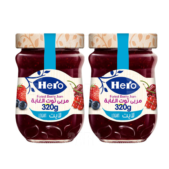 Hero Light Forest Berry Jam 320g - Pack of 2