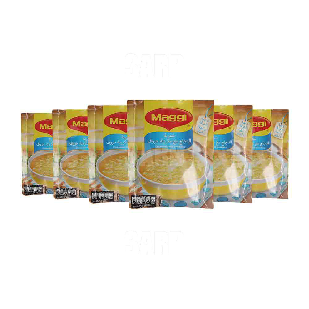 Maggi Chicken with ABC Pasta Soup 66g - Pack of 6