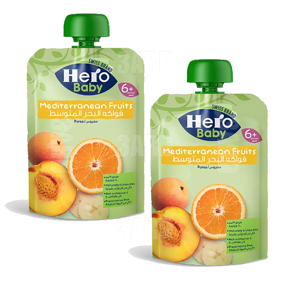Hero Baby Mediterranean Fruits 100g - Pack of 2